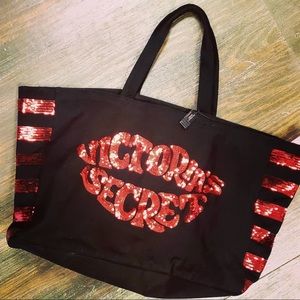 NWT Large Victoria Secret Canvas Tote
